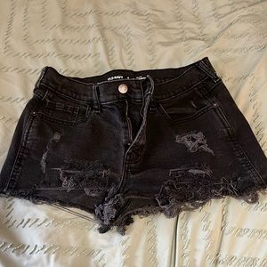 Old Navy Distressed Midrise Boyfriend Jean Shorts (Size 4)
